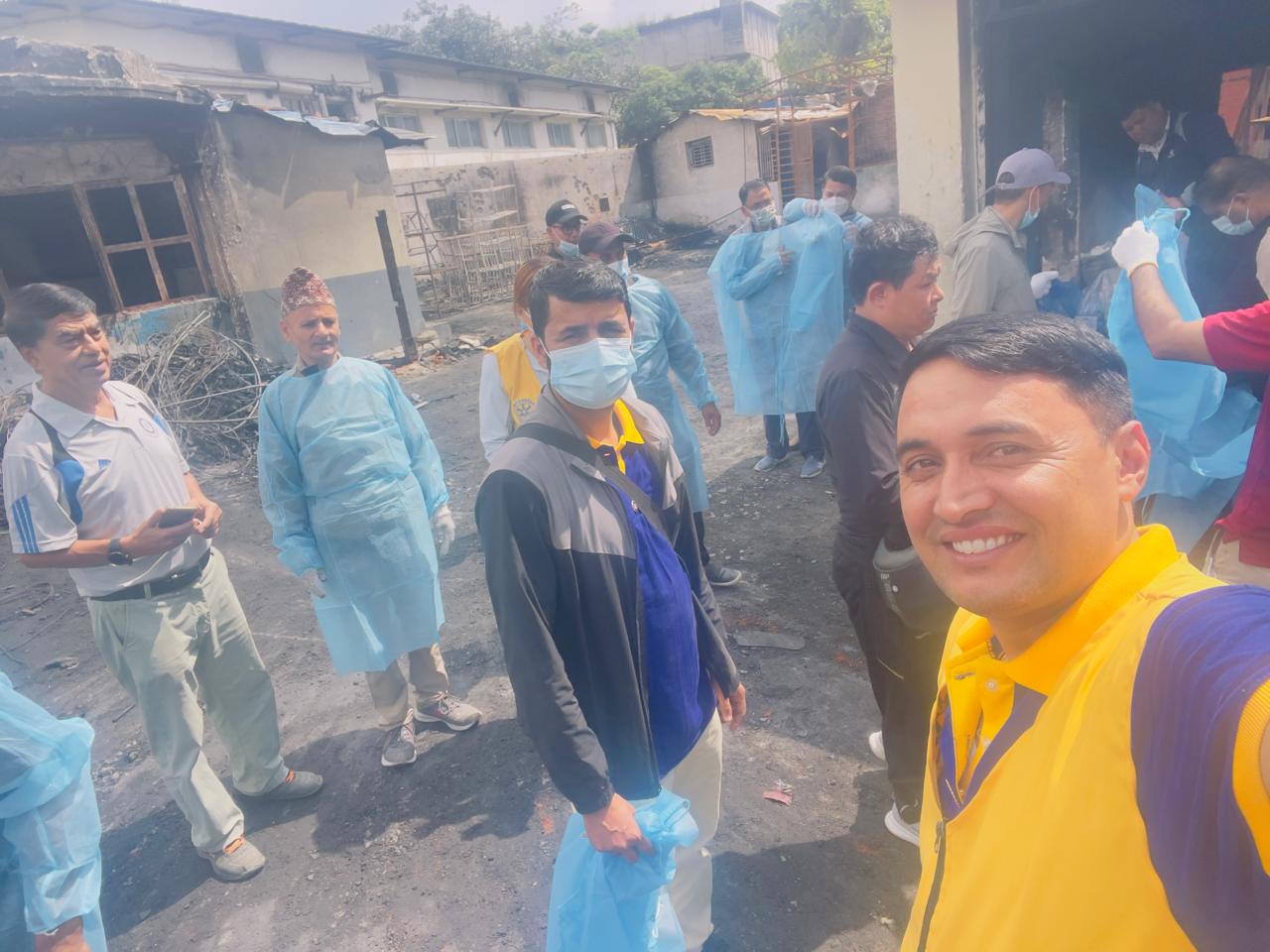 cleaning support to balaju police circle