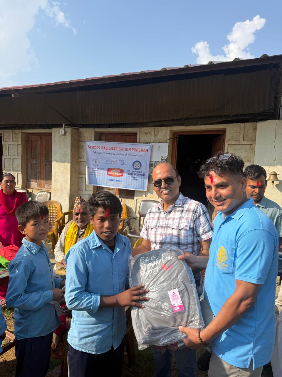 School Bag dustribution at Shree Darbare Adharbhut Vidyalaya Sitganga Arghakhanchi