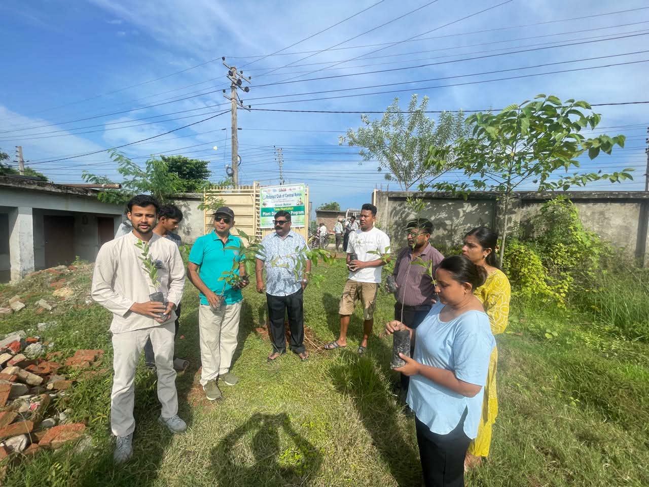 Tree Plantation at Rohini Jointly with sponsored club: Rotaract Club Of Central Rohini