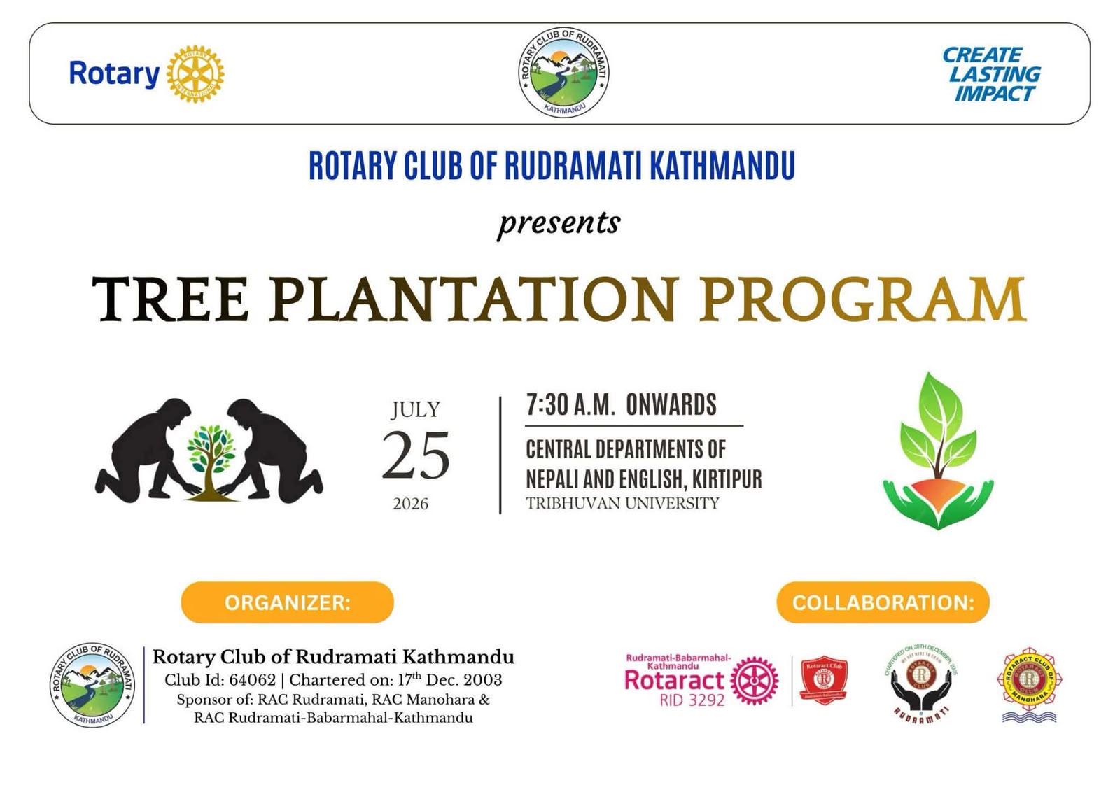 Tree plantation Program