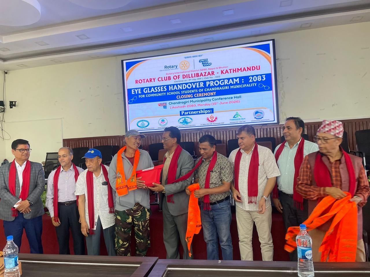 Eyeglass distribution and Eye Health Camp Closing Program