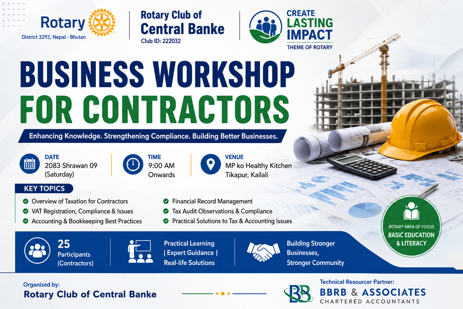 Financial Literacy Workshop for Contractors