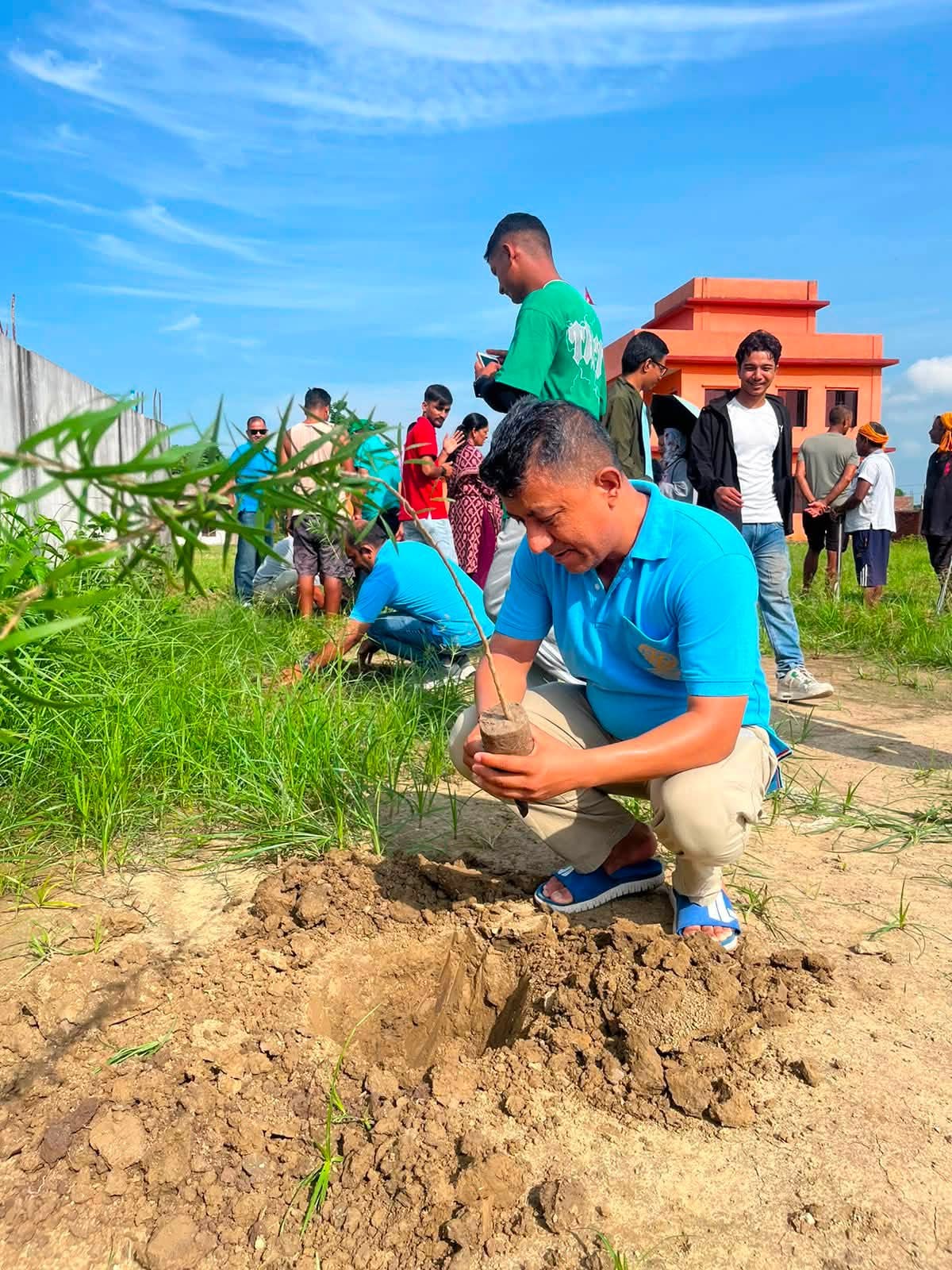 Rotary Club of Central Lumbini Plants 100 Saplings Under District 3292’s One Lakh Tree Plantation Campaign