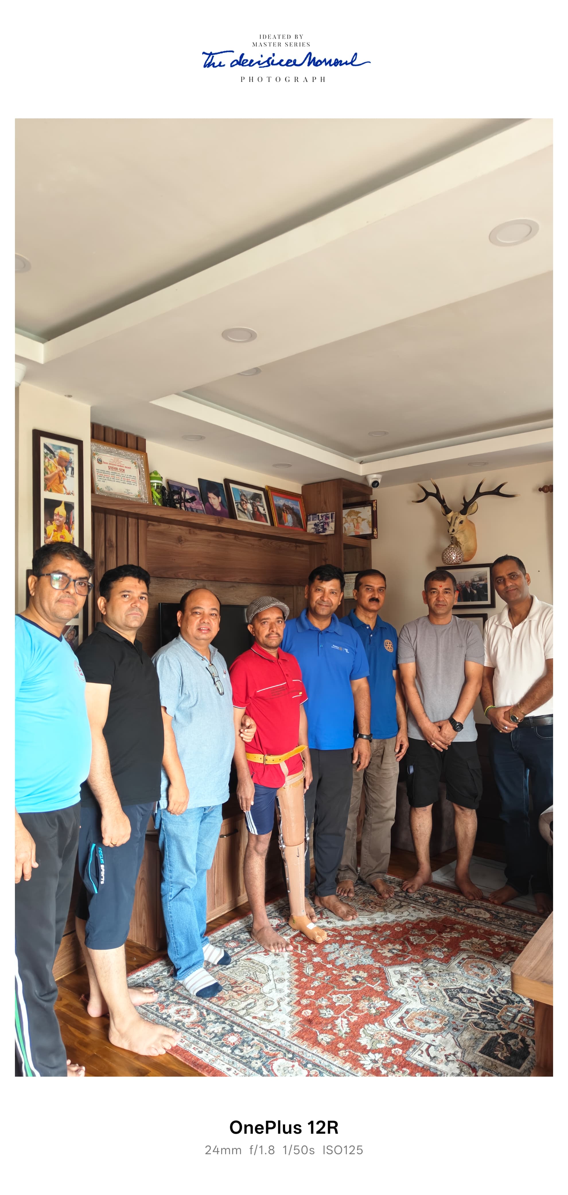 Artificial leg handover to Mr Prakash Poudel