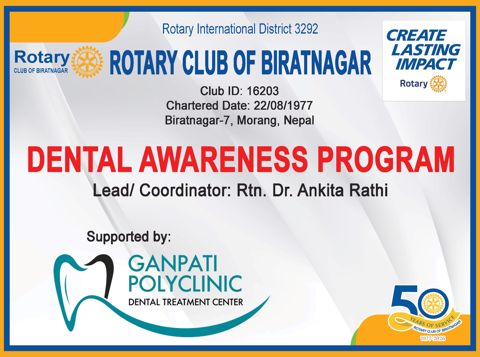 Dental Health Awareness- Phase 1