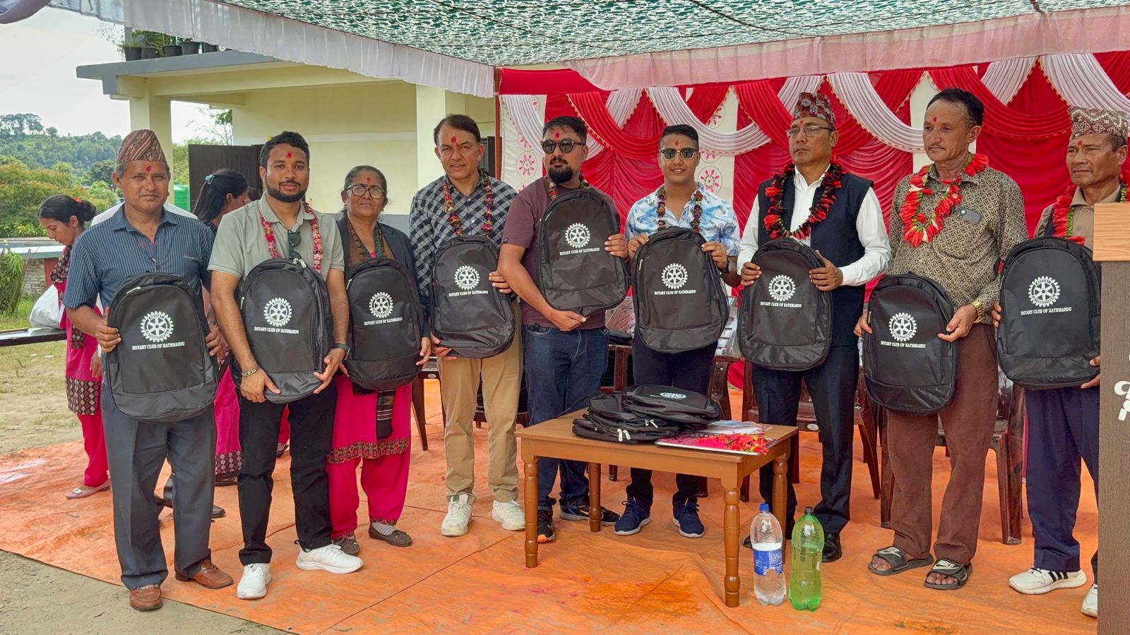 Rotary Club of Kathmandu Promotes School Attendance Through Project Jhola in Lamjung