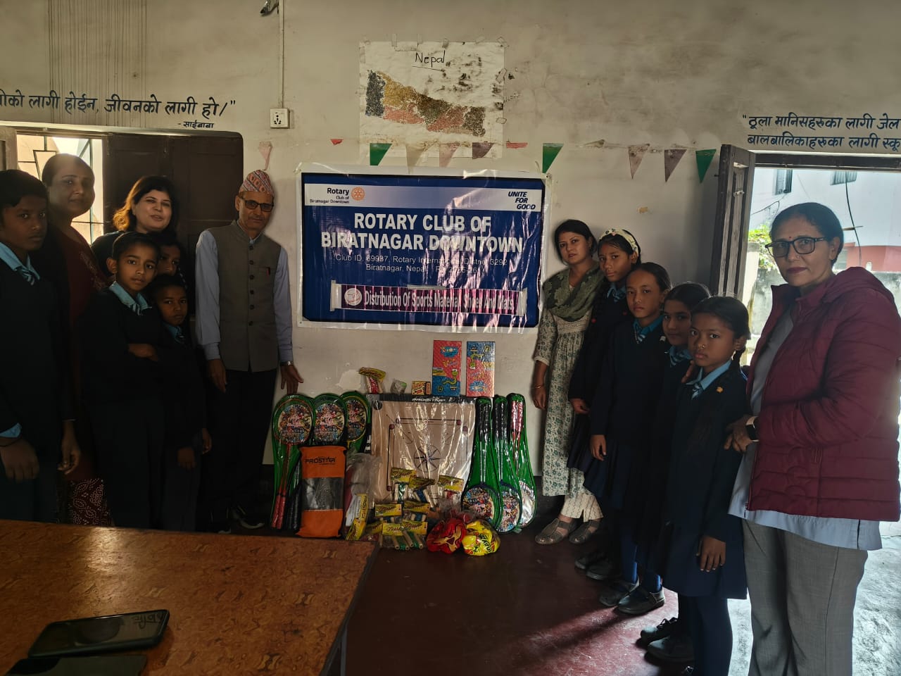 Sports material handover at 2 schools phase 3