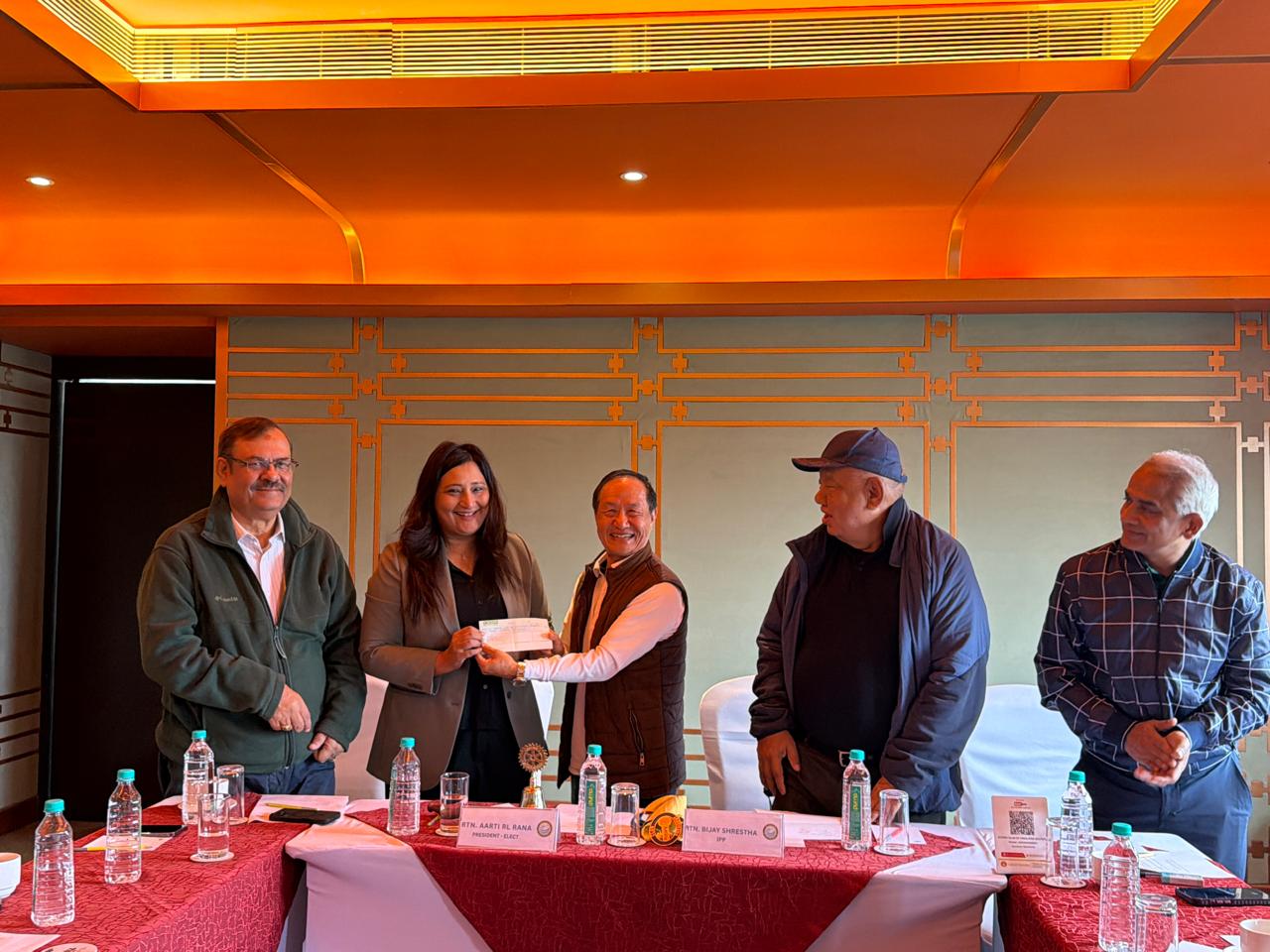 Rtn. Tej Rai's contribution to KIOCH