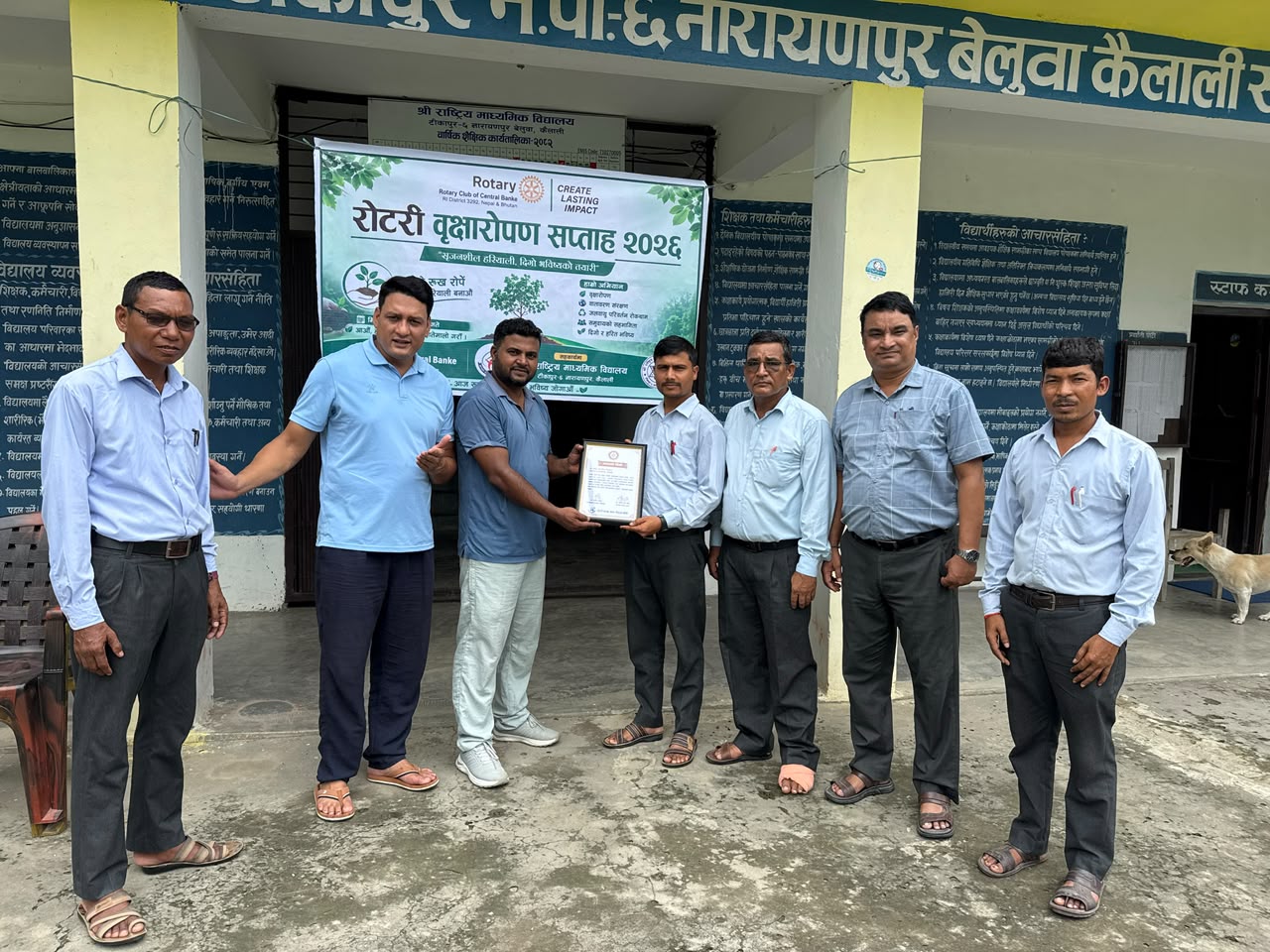 Tree Plantation at Rastriya Mavi School