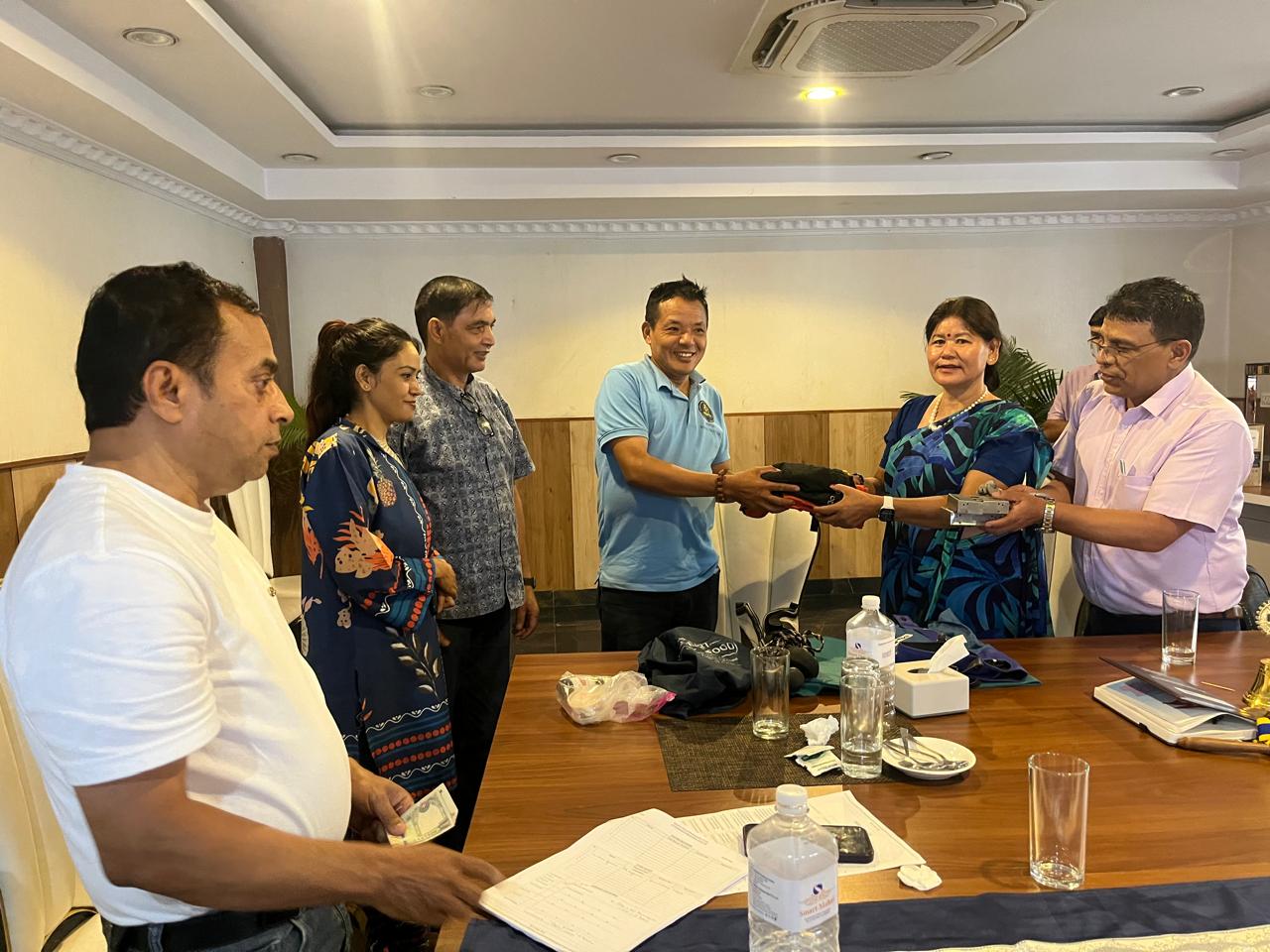 Mountaineering Tools Handover to Mountaineer PK Sherpa