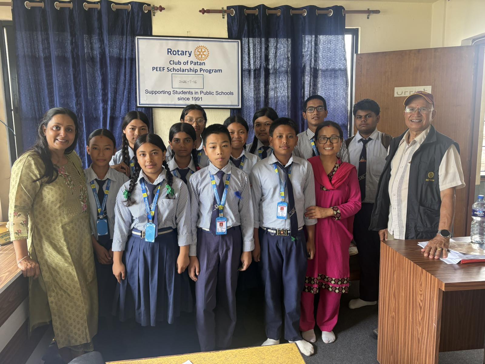 PEEF scholarship at Lubhu Secondary School