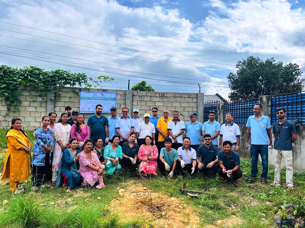 26th July 2025 - Tree plantation program completed at Chandrodaya Secondary School, Kamane-8
