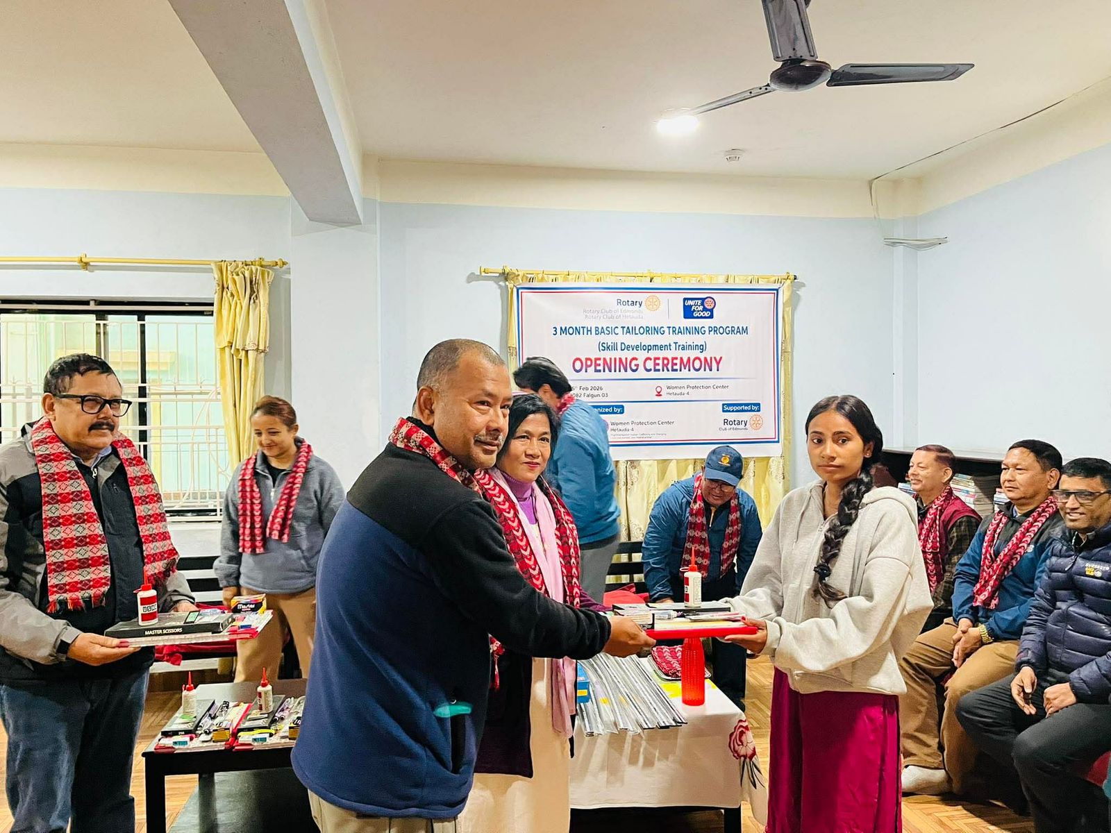 Rotary start 3-month tailoring training