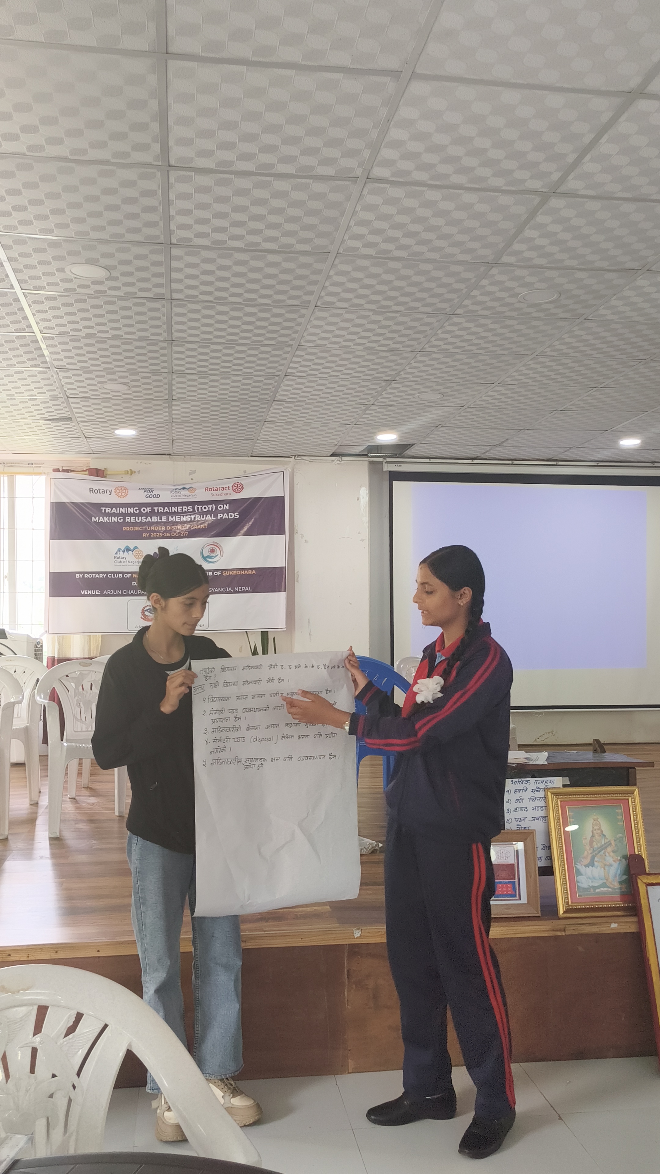 Training of Trainers (ToT) on Making Reusable Menstrual Pads