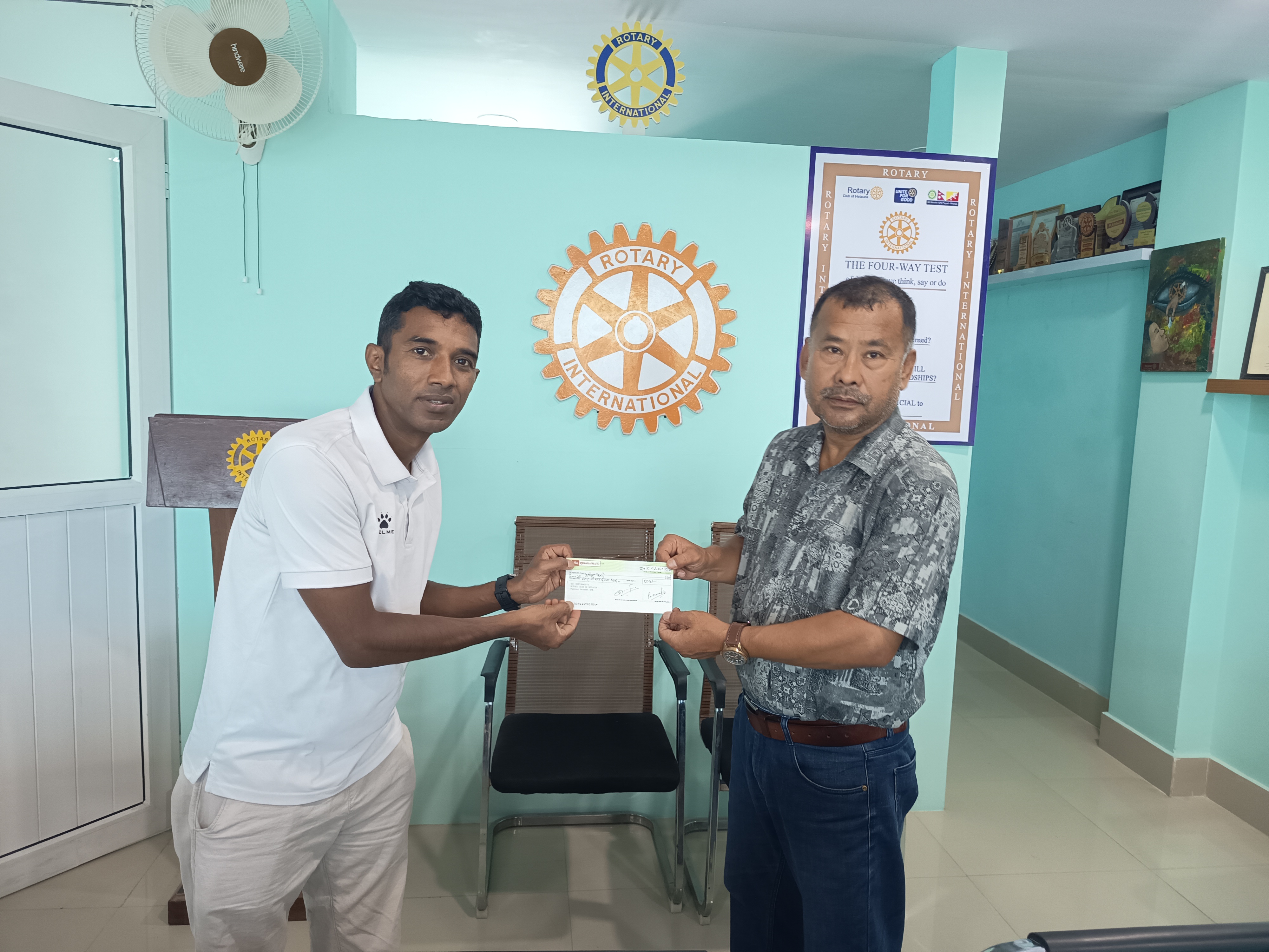 Providing remuneration to music teacher Mr. Sunil KC for teaching music education to visually impaired students