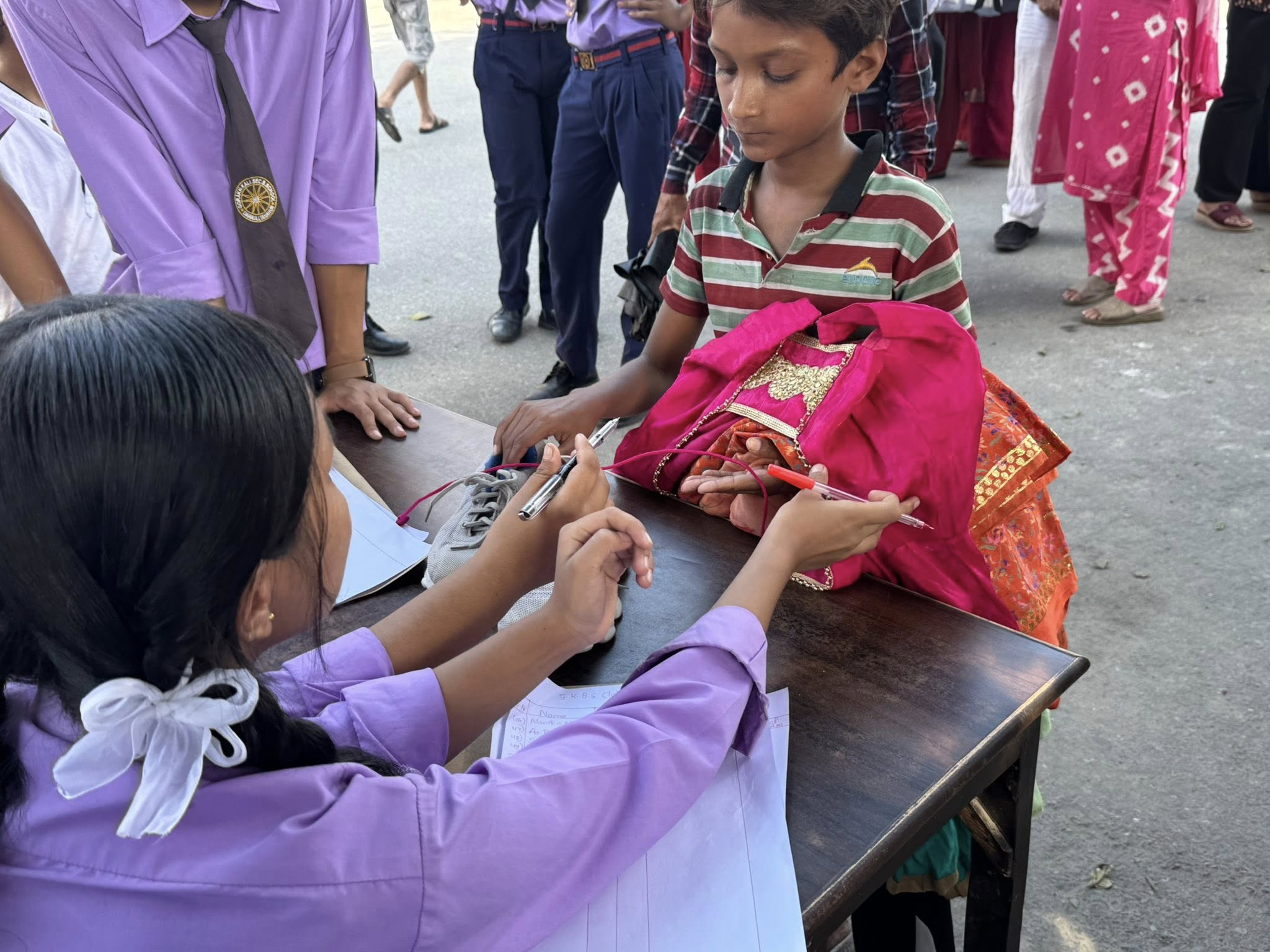 Rotary-Interact Cloth Drive and Distribution