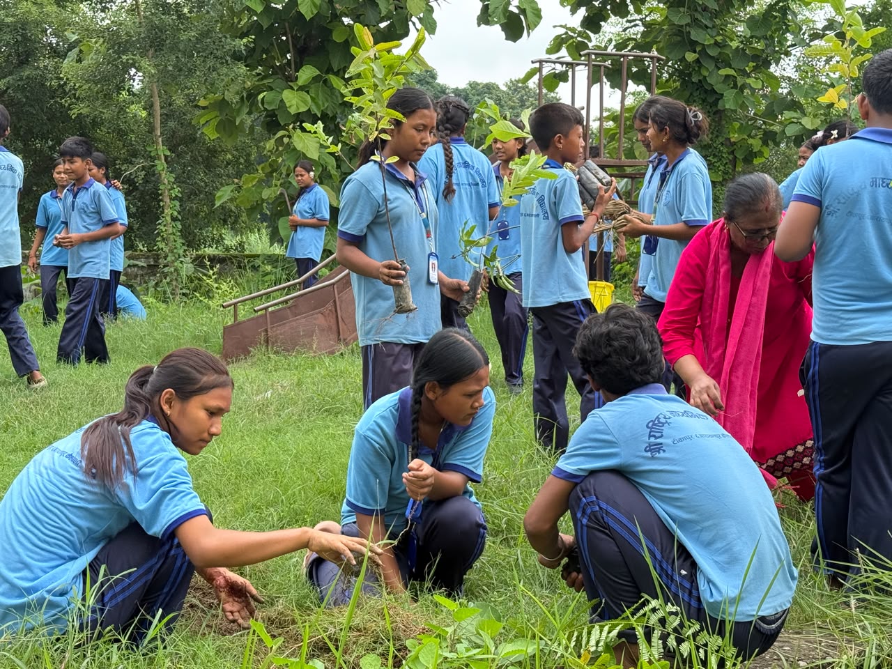 Tree Plantation at Rastriya Mavi School